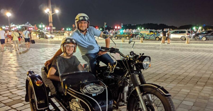 Bordeaux: Nighttime Sidecar Tour with Wine Tasting - Your Night Route: Place de la Bourse to Bordeaux Cathedral