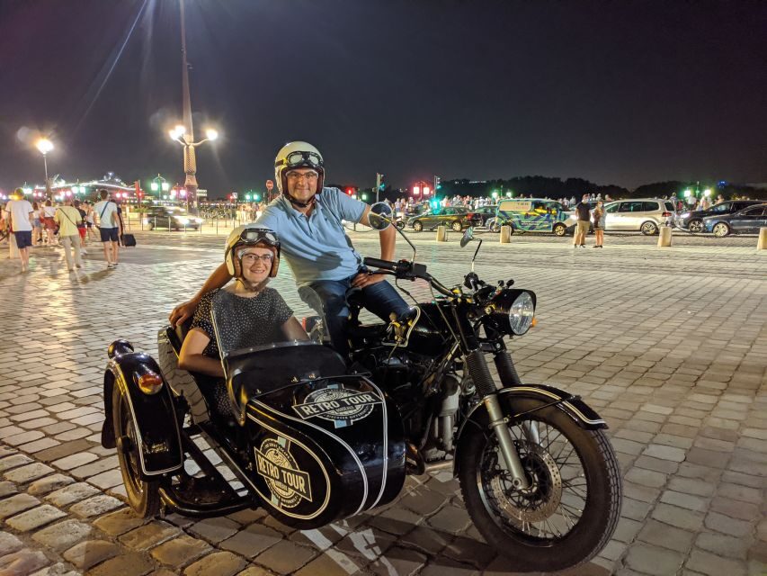 Bordeaux: Nighttime Sidecar Tour with Wine Tasting - Small Tips That Make the Ride Smoother