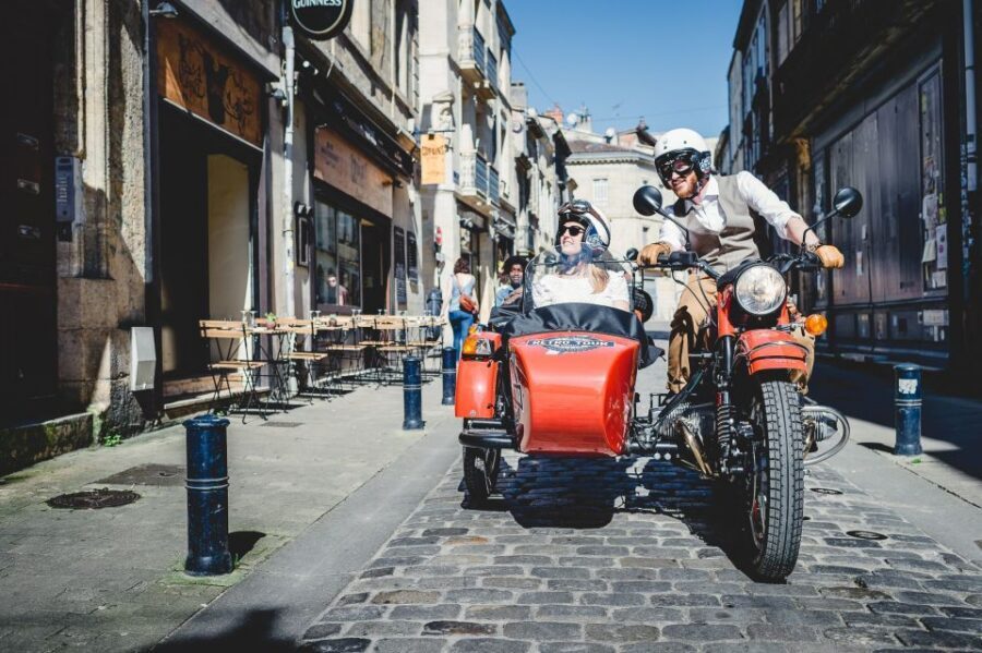Bordeaux: Sightseeing by Side Car - Meeting at 12 Cours du 30 Juillet: Quick Start, Easy Access