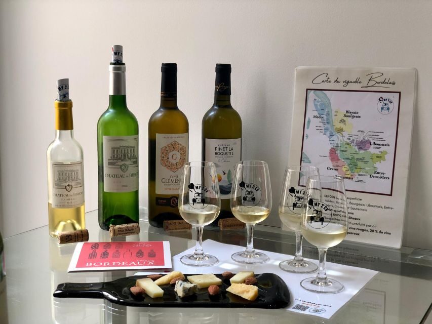 Bordeaux wines : tasting with 4 white wines and cheeses - A 75-Minute Bordeaux White-Wine Lesson That Doesn’t Feel Like School