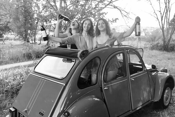 Private 2cv tour in the vineyards and Wine tasting - Châteaux stops you may get along the way