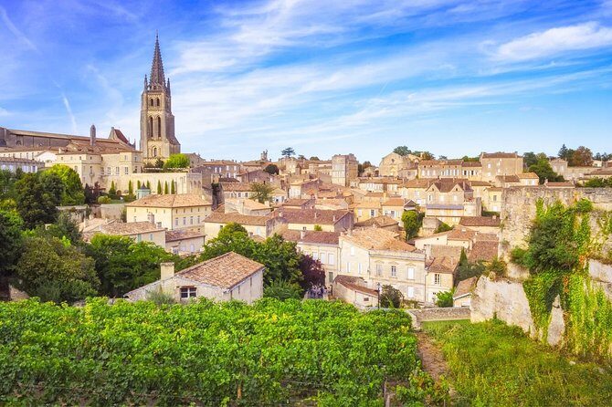 Private wine trip to Saint-Emilion aboard vintage French presidential car - UNESCO Saint-Émilion on foot: troglodyte church and medieval streets