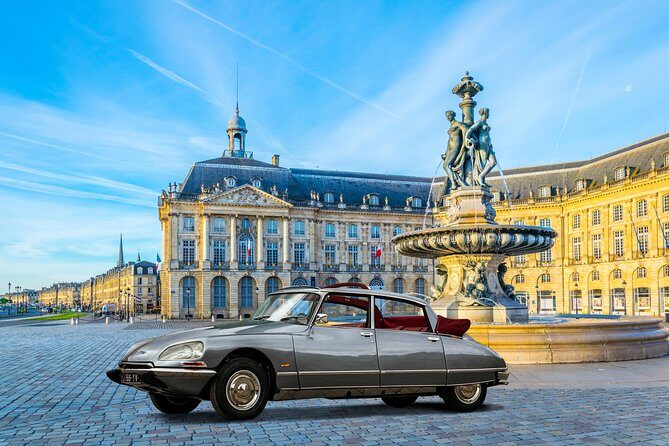Private wine trip to Saint-Emilion aboard vintage French presidential car - Bordeaux pickup and the fast path to Saint-Émilion