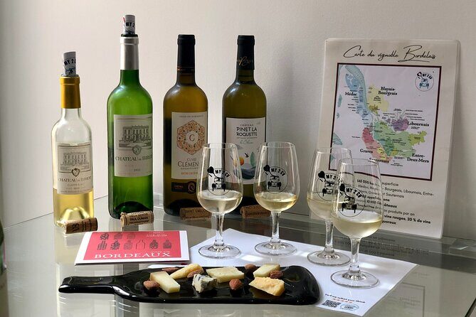 Tasting of Bordeaux White Wines Wine and Cheese Pairing - Touring Bordeaux vineyards in a 2CV with wine expert Cecilia