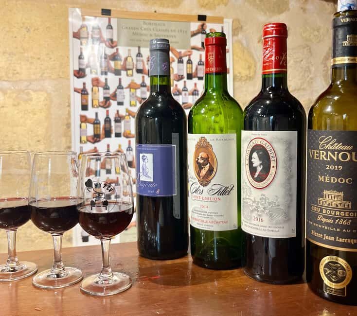 Workshop Bordeaux wine tasting: 4 reds & charcuterie pairing - The 1-hour structure: what you taste (and why it’s taught in that order)